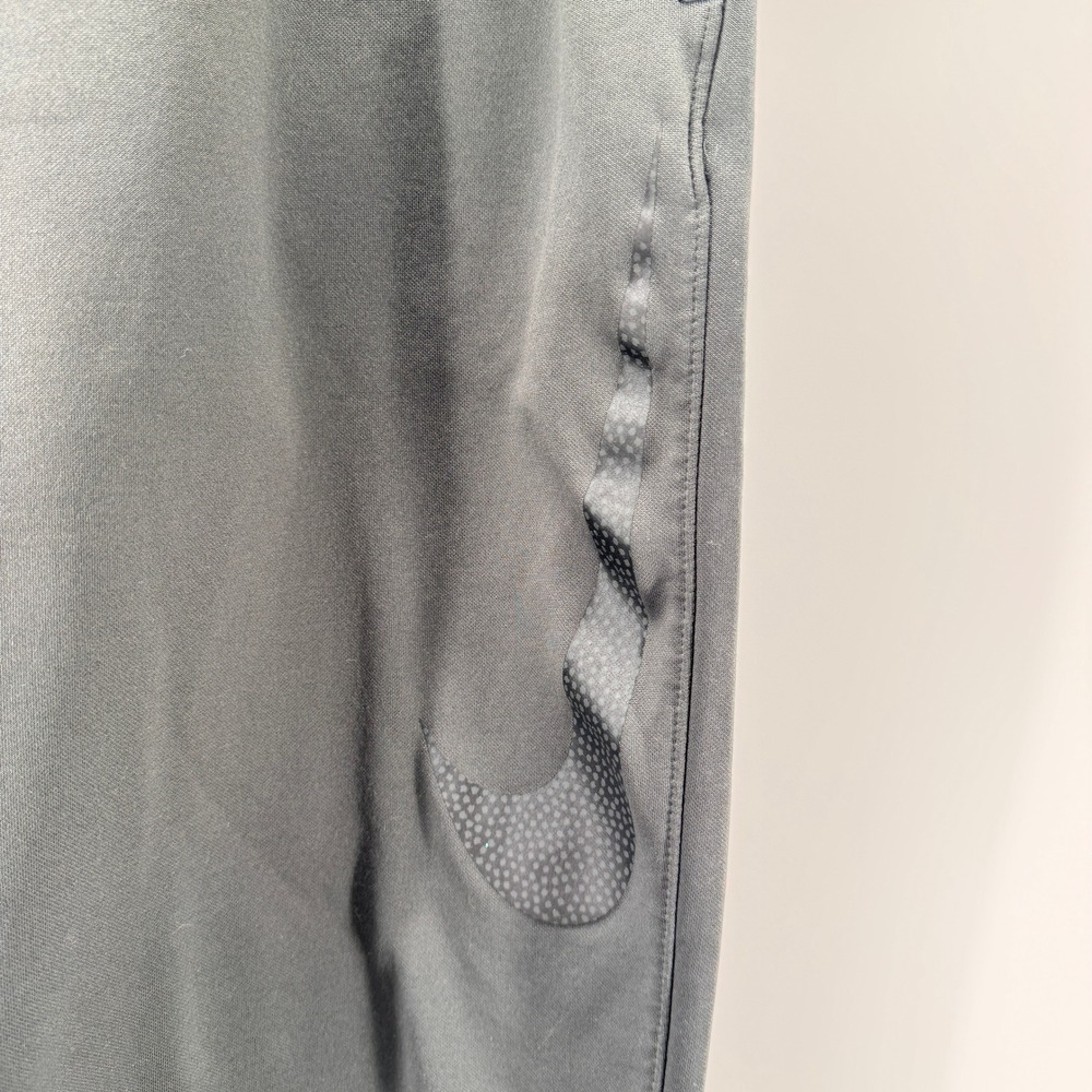 Nike Dri-FIT Mens Large Black Tapered Training Joggers Athletic Pants Charcoal - Picture 3 of 6